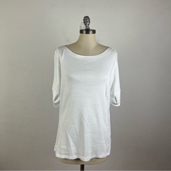 Lauren Ralph Lauren Tops - Lauren Ralph Lauren White Boatneck Blouse